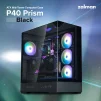 Корпус Zalman P40 Prism без БЖ, 2xUSB3.0, 1xUSBType-C, 1x120мм ARGB, VGA 420мм, LCS ready, TG 3x Panels, ATX, чорний - 2