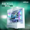 Корпус Zalman P40 Prism без БЖ, 2xUSB3.0, 1xUSBType-C, 1x120мм ARGB, VGA 420мм, LCS ready, TG 3x Panels, ATX, білий - 2