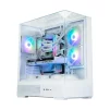 Корпус Zalman P40 Prism без БЖ, 2xUSB3.0, 1xUSBType-C, 1x120мм ARGB, VGA 420мм, LCS ready, TG 3x Panels, ATX, білий - 4