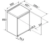 Холодильник Liebherr однокамерний, 85x50x60.7, холод.відд.-85л, мороз.відд.-13л, 1 дв., A++, білий - 11