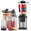 Блендер для смузі Sencor стаціонарний 800Вт, 4 ємності, чаша-900мл, скло, млин для кави, сірий - 20