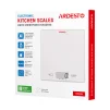 Ваги Ardesto кухонні, 5кг, AAAx2 в комплекті, скло, білий - 9