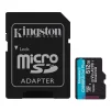 Карта пам'яті Kingston microSD  512GB C10 UHS-I U3 A2 V30 R200/W160MB/s + SD - 1