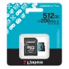 Карта пам'яті Kingston microSD  512GB C10 UHS-I U3 A2 V30 R200/W160MB/s + SD - 3