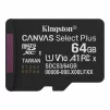 Карта пам'яті Kingston microSD   64GB C10 UHS-I A1 V10 R100MB/s - 1