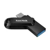 Накопичувач SanDisk  128GB USB 3.1 Type-A + Type-C Ultra Dual Drive Go Чорний - 7