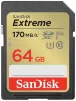 Карта пам'яті SanDisk SD   64GB C10 UHS-I U3 R170/W80MB/s Extreme V30 - 5