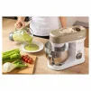 Кухонна машина Sencor 1200Вт, чаша-метал, корпус-пластик, насадок-19, коричнево-білий - 2