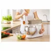Кухонна машина Sencor 1200Вт, чаша-метал, корпус-пластик, насадок-19, коричнево-білий - 7