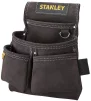 Сумка поясна для інструменту Stanley, Кишеня, 4 відділення, тримач молотка, шкіра, 33х30х7см - 1