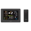 Метеостанція Sencor, внутр/зовн вимірювання, від мережі/AAх3+AAx2, темп-ра, вологість, час, прогноз погоди, чорний - 2