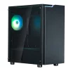 Корпус Zalman T4 Plus без БЖ, 2xUSB3.0, 1xUSB2.0, 1x120мм ARGB, VGA 320мм, LCS ready, TG Side Panel, mATX, чорний - 1