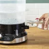 Пароварка Tefal Ultracompact, 800Вт, об'єм-9л, резервуар для води -1л, механічне керув., пластик, чорний - 4