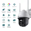 IP-Камера TP-LINK VIGI C540-W-4, PoE, 4Мп, 4 мм, Wi-Fi, H265+, IP66, Dome, кольорове нічне бачення, зовнішня - 5