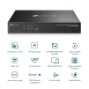 IP-Відеореєстратор TP-LINK VIGI NVR1008H-8MP, 8 каналів Poe, 2xUSB, H265+, 1xHDD, до 16 ТБ, чорний - 3