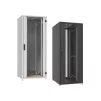 Шафа ZPAS 19", 24U, SZB IT, передні скляні двері, 600x800 мм, максимально 1000кг, чорна - 2