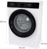Пральна машина Gorenje фронтальна, 7кг, 1400, A+++, 47см, дисплей, пар, інвертор, білий - 13