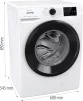 Пральна машина Gorenje фронтальна, 8кг, 1400, A+++, 55см, дисплей, інвертор, пара, Wi-Fi, білий - 10