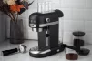 Кавоварка Ardesto  ріжкова 1.4л, мелена, ручний капучинатор, підігрів чашок, чорний - 24