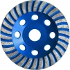 Чашка алмазна S&R шліфувальна TURBO 125x22.2 UNIVERSAL бетон - 1