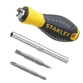 Викрутка Stanley 6 Way бітотримач 1/4", двосторонній трубчастий ключ, двосторонні біти 2шт, SL,PH