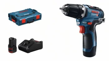 Шурупокрут-дриль акумуляторний Bosch Professional GSR 12V-35 12В 2x3.0А·год 35Нм 460·1750об/хв кейс ЗП 0.75кг