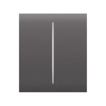 Кнопка центральна для двоклавішного вимикача Ajax CenterButton 2-gang for LightSwitch, Jeweler, бездротовий, grey