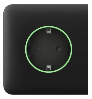 Бічна панель для вбудованої розетки Ajax SideCover for Outlet smart, Jeweler, бездротова, чорний