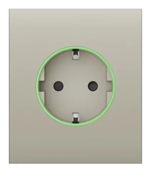 Центральна панель для вбудованої розетки Ajax CenterCover for Outlet smart, Jeweler, бездротової, ivory