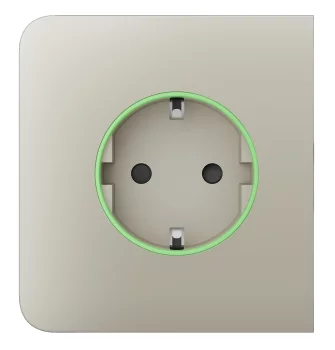 Бічна панель для вбудованої розетки Ajax SideCover for Outlet smart, Jeweler, бездротова, ivory