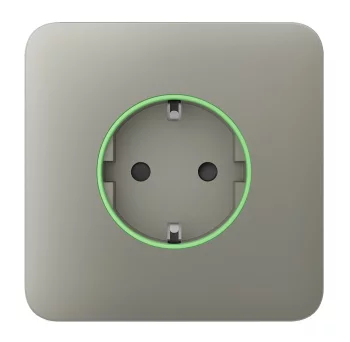Передня панель для вбудованої розетки Ajax SoloCover for Outlet smart, Jeweler, бездротової, olive