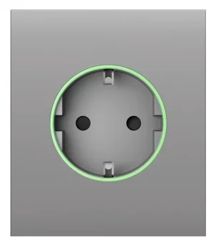 Центральна панель для вбудованої розетки Ajax CenterCover for Outlet smart, Jeweler, бездротова, fog