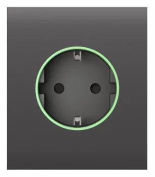 Центральна панель для вбудованої розетки Ajax CenterCover for Outlet smart, Jeweler, бездротова, grey