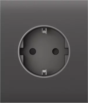 Центральна панель для вбудованої розетки Ajax CenterCover for Outlet Basic, grey