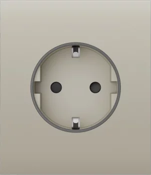 Центральна панель для вбудованої розетки Ajax CenterCover for Outlet Basic, ivory