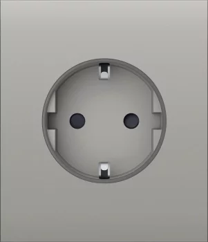 Центральна панель для вбудованої розетки Ajax CenterCover for Outlet Basic, oyster