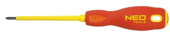 Викрутка Neo Tools хрестова, діелектрична, PZ2x100мм, сталь SVCM