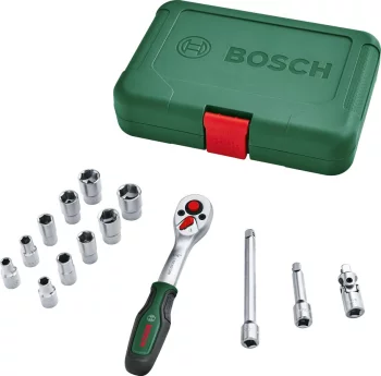 Набір інструментів Bosch торцевих головок, 1/4", кейс, 14шт