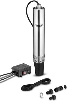 Насос свердловинний Karcher ВР 4 Deep Well, 700Вт, 4600л/г, 43м, 4.3бар, 12м, 105мм, 35°C, G1, 7.14кг
