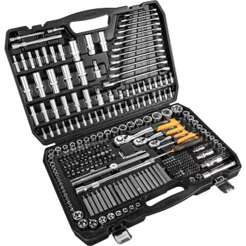 Набір інструментів Neo Tools, 1/2", 1/4", 3/8", CrV, кейс, 300шт