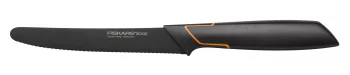 Кухонний ніж для томатів Fiskars Edge, 13.3см, нержавіюча сталь, пластик, чорний