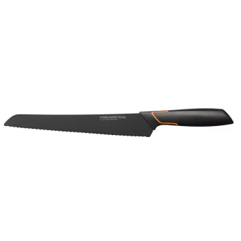 Кухонний ніж для хліба Fiskars Edge, 23.4см, нержавіюча сталь, пластик, чорний