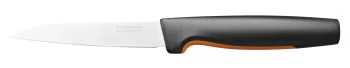 Кухонний ніж для коренеплодів Fiskars Functional Form, 11см, нержавіюча сталь, пластик, чорний