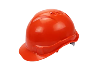 Каска будівельна помаранчева посилена