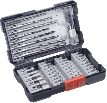 Набір біт і свердл Einhell HSS, L-Box, KWB, 39шт