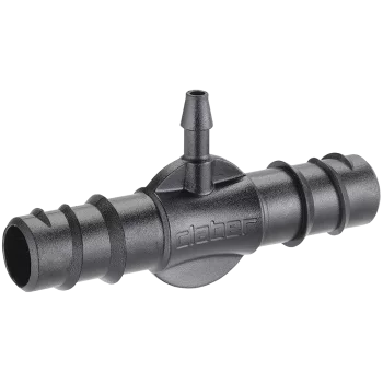 Трійник 16мм для крапельної трубки 1/4" (2шт), бл.