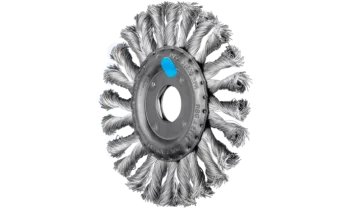 Щітка дискова, плетена 125*12*22,2мм дріт-0,35мм виконання COMBITWIST нерж. INOX