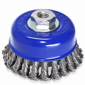 Щітка чашкова пряма S & R 100 мм, сталева плетена проволока