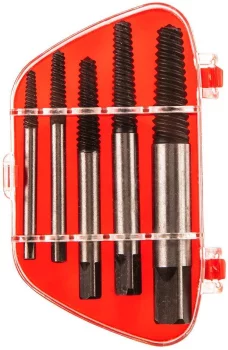 Екстрактори для зламаних гвинтів Top Tools, для гвинтів 3.3-19мм, кейс, набір 5шт
