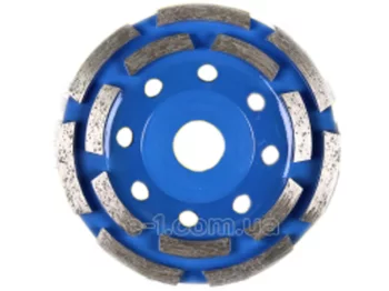 Фреза алмазна торцова 125*22мм дворядна, для бетону